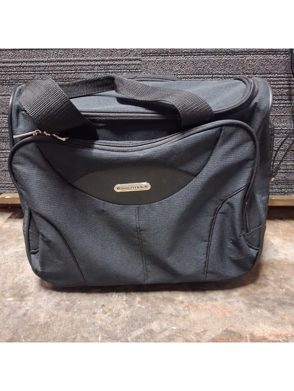 Essentials Rolling Laptop Bag Wheeled Briefcase Black Business Travel Carry On